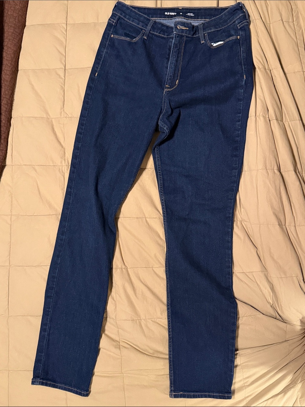 Old Navy Women's Dark high-Rise Straight size 10 Jeans